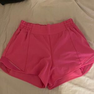 Lululemon Athletica Vibrant Pink Athletic Shorts